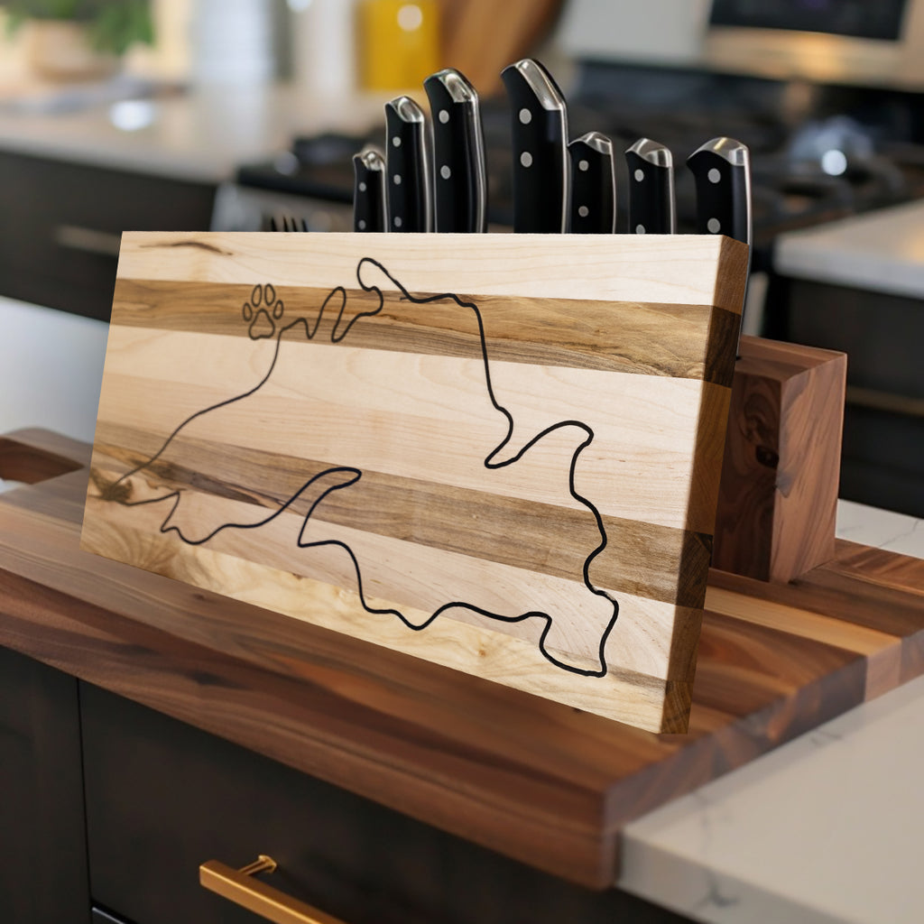 Lake Superior w/TBay Paw Mark - Cutting Board